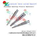 Conical Double Screw And Barrel For Plastic Extruder &amp; Injection Machine 